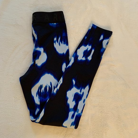 Women's Under Armour Base 3.0 Printed Leggings Blue Oxford Versa Size XS - Picture 10 of 10